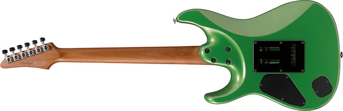 Ibanez Az2402 Agm Prestige Jap 2h Seymour Duncan Trem Mn - Apple Green Metallic - Elektrische gitaar in Str-vorm - Variation 1