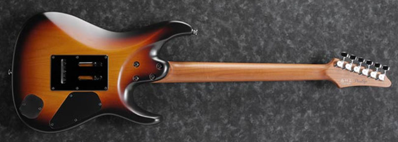 Ibanez Az2402l Tff Prestige Jap Gaucher Hh Trem Mn - Tri-fade Burst Flat - Linkshandige elektrische gitaar - Variation 1