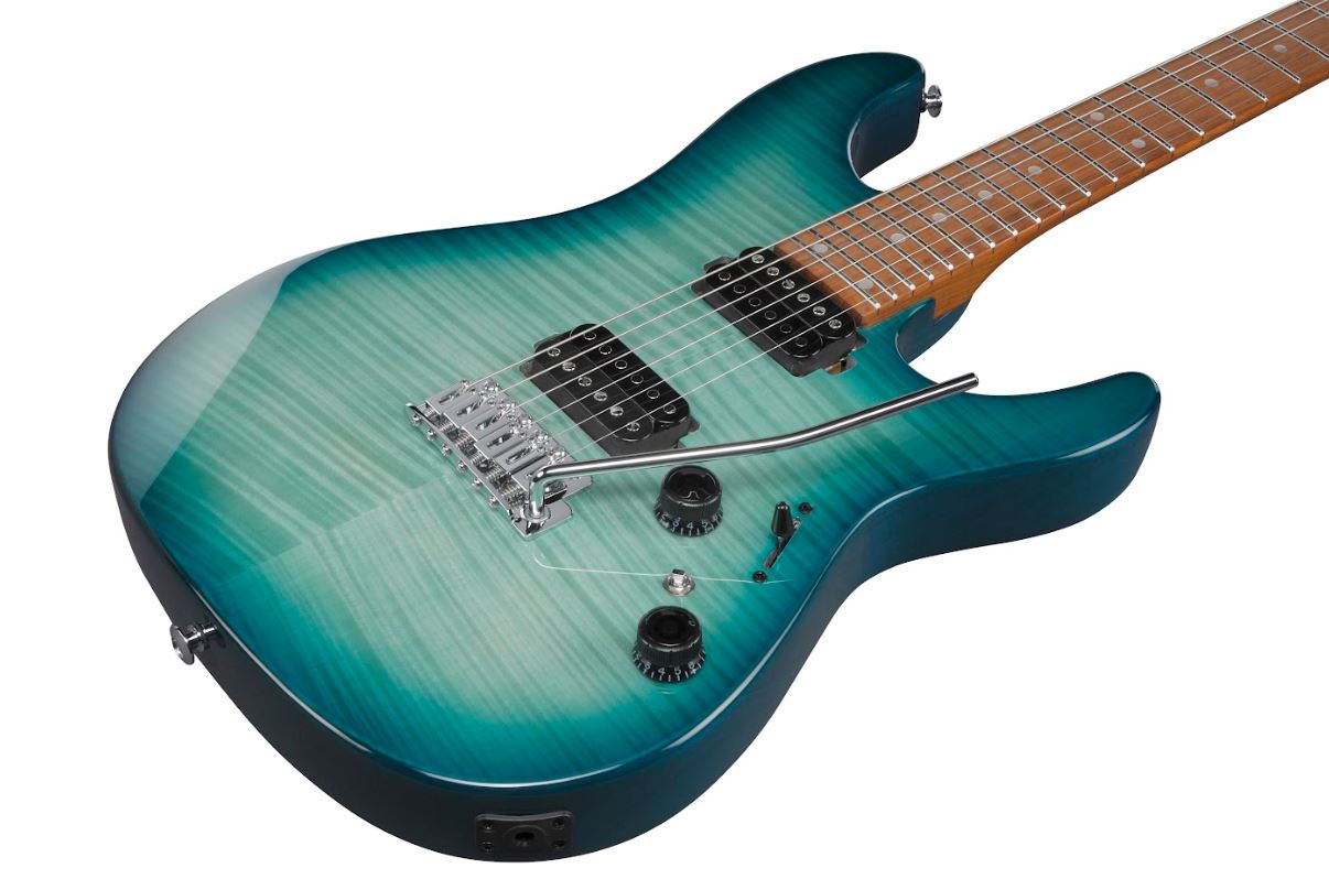 Ibanez Az24s1ftxb Trem Hh Mn - Transparent Turquoise Burst - Elektrische gitaar in Str-vorm - Variation 2