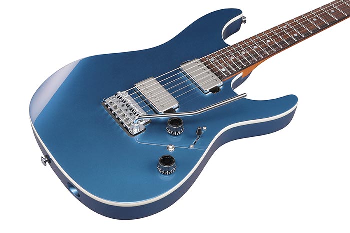 Ibanez Az42p1 Pbe Premium 2h Trem Rw - Prussian Blue Metallic - Elektrische gitaar in Strat vorm - Variation 2