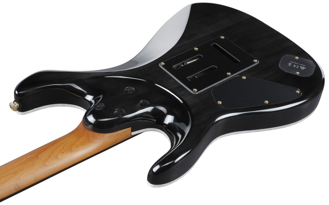 Ibanez Az47p1qm Bib Premium Hsh Di Marzio Trem Eb - Black Ice Burst - Elektrische gitaar in Str-vorm - Variation 2