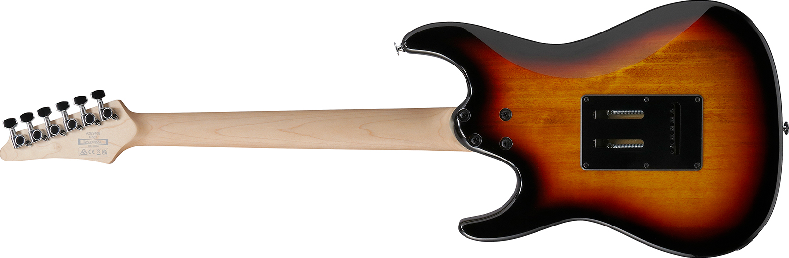 Ibanez Azes40b Tsn Standard Hss Trem Jat - Three Tone Sunburst - Elektrische gitaar in Strat vorm - Variation 1