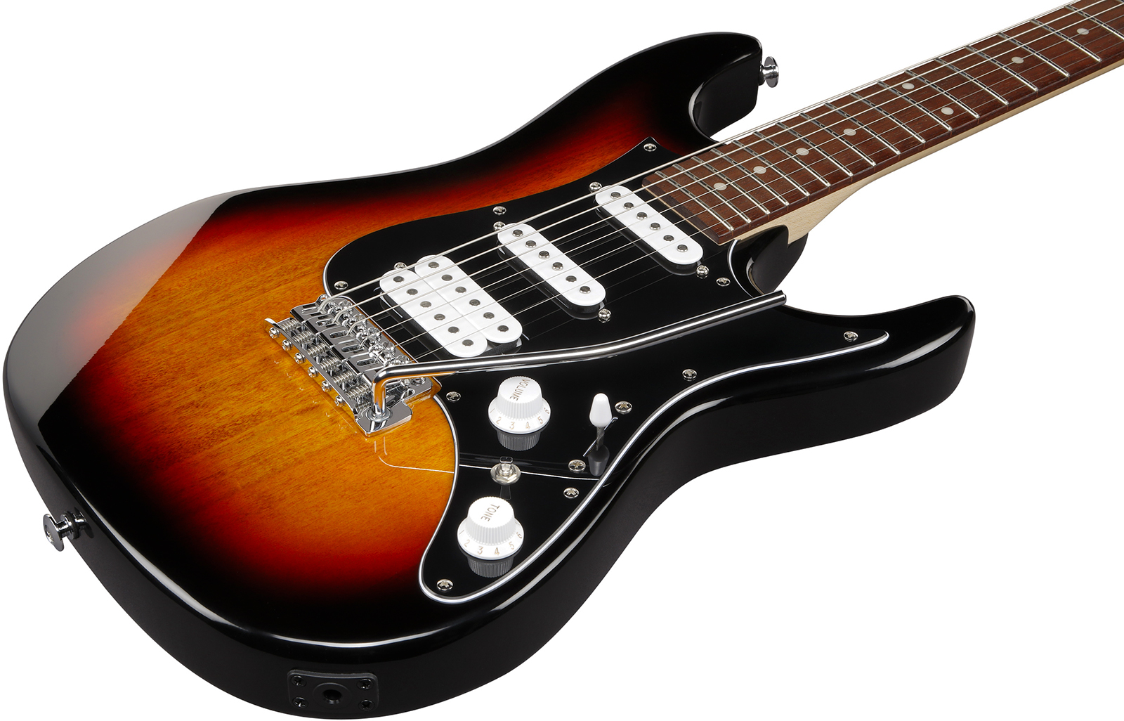 Ibanez Azes40b Tsn Standard Hss Trem Jat - Three Tone Sunburst - Elektrische gitaar in Strat vorm - Variation 2