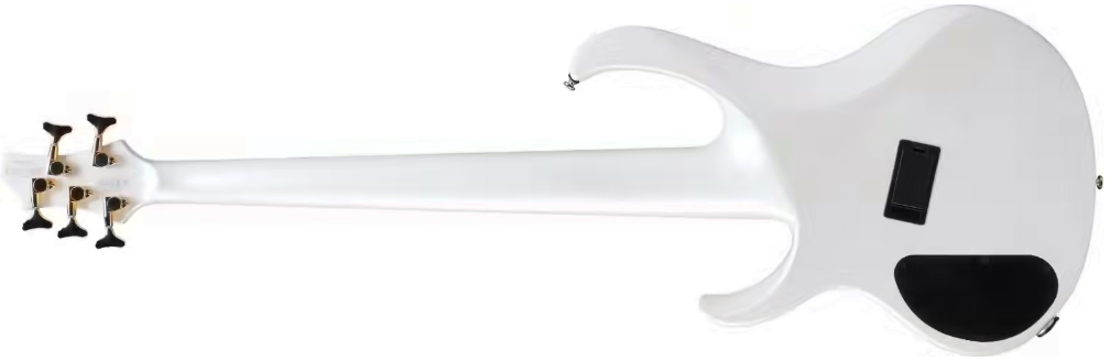 Ibanez Btb605 Mlm Workshop 5c Multiscale Active Mn - Pearl White Matte - Solid body elektrische bas - Variation 1
