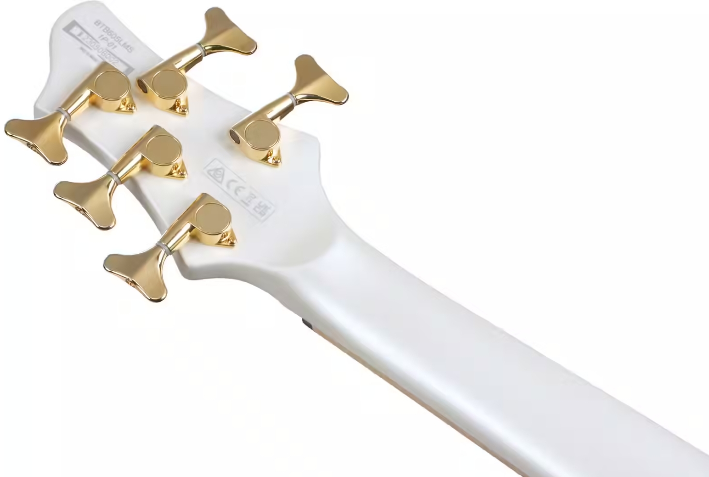 Ibanez Btb605 Mlm Workshop 5c Multiscale Active Mn - Pearl White Matte - Solid body elektrische bas - Variation 4