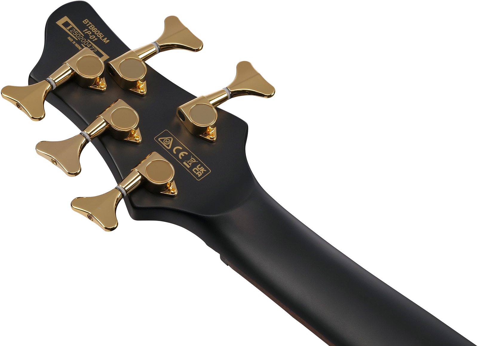 Ibanez Btb605lm Bkf Workshop 5c Multiscale Active Rw - Black Flat - Solid body elektrische bas - Variation 4