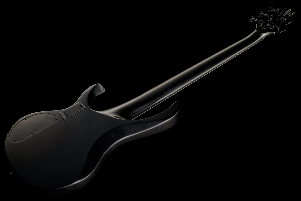 Ibanez Btb625ex Bkf Iron Label 5c Active Bartolini Ebo - Black Flat - Solid body elektrische bas - Variation 1