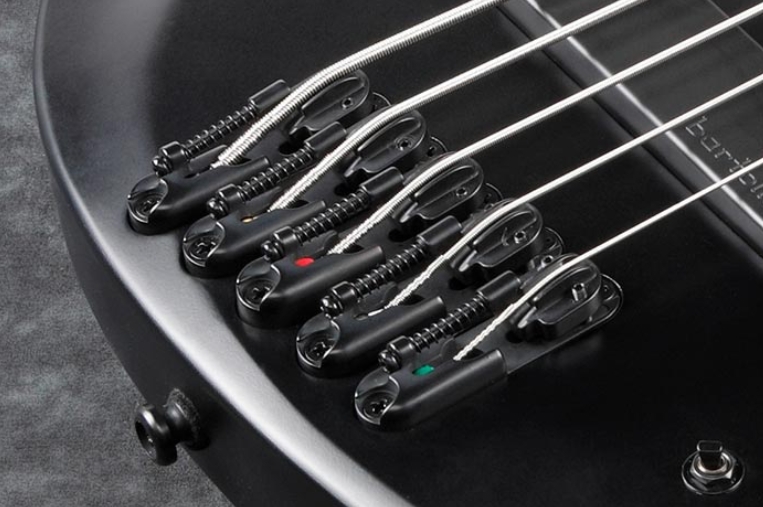 Ibanez Btb625ex Bkf Iron Label 5c Active Bartolini Ebo - Black Flat - Solid body elektrische bas - Variation 4