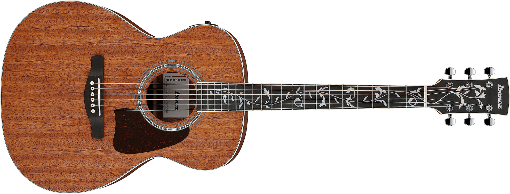 Ibanez Ac390mhe Opn Artwood Concert Tout Acajou Rw - Open Pore Natural - Folk gitaar - Main picture