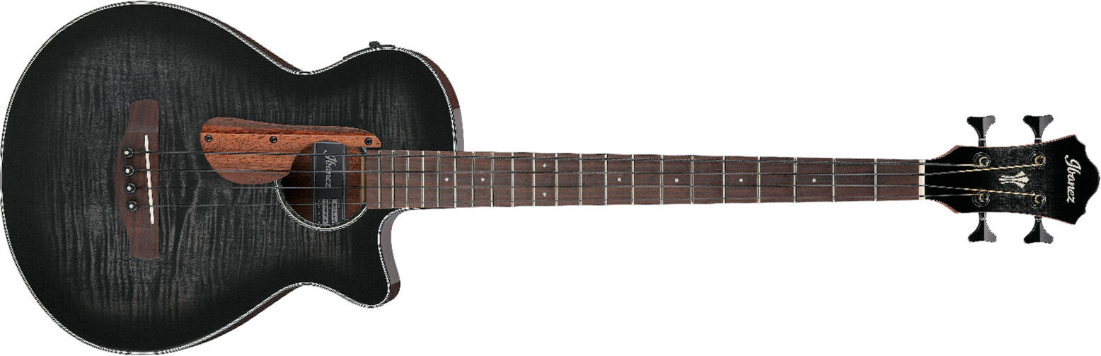 Ibanez Aegb25e Tkh Cw Epicea Sapele Rw - Transparent Black Sunburst - Akoestische bas - Main picture
