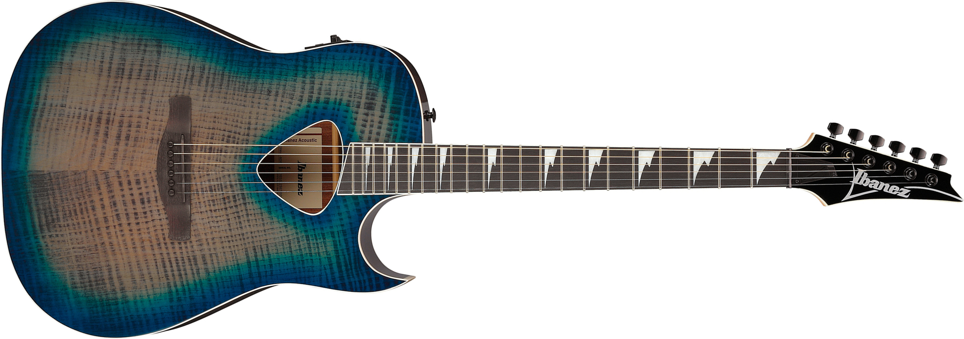 Ibanez Alt50fa Bdb Altsar Dreadnought Cw Tilleul Sapele Pur - Blue Doom Burst High Gloss - Folk gitaar - Main picture