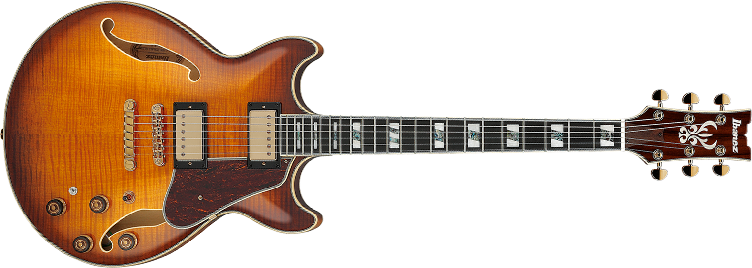 Ibanez Am153fm Att Artstar 2h Ht Eb - Antique Tobacco Burst - Semi hollow elektriche gitaar - Main picture