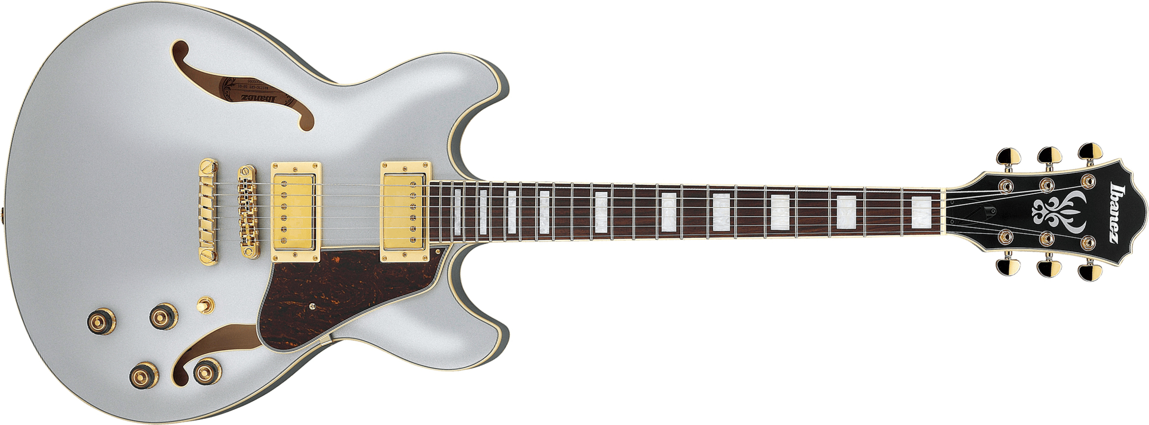 Ibanez As73g Msf Artcore 2h Ht Rw - Moonstone Silver Flat - Semi hollow elektriche gitaar - Main picture