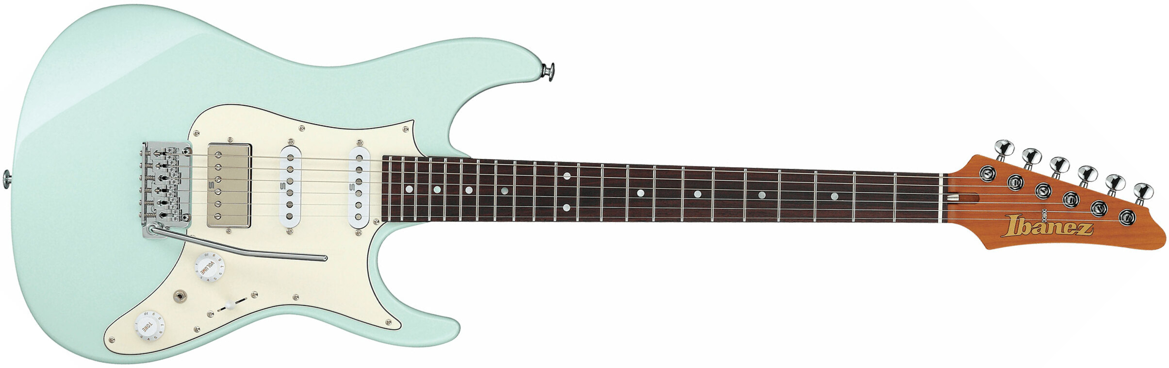 Ibanez Az2204nw Mgr Prestige Jap Hss Seymour Duncan Trem Rw - Mint Green - Elektrische gitaar in Str-vorm - Main picture