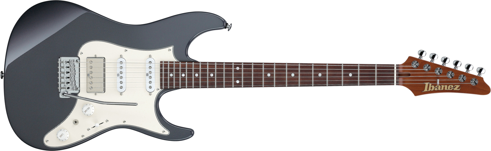 Ibanez Az2204nw Prestige Hss Trem Rw - Gray Metallic - Elektrische gitaar in Str-vorm - Main picture