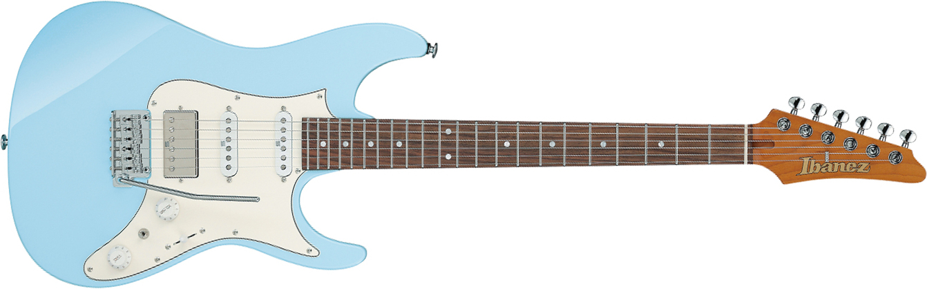 Ibanez Az2204nw Sfb Prestige Jap Hss Seymour Duncan Trem Rw - Seafoam Blue - Elektrische gitaar in Strat vorm - Main picture
