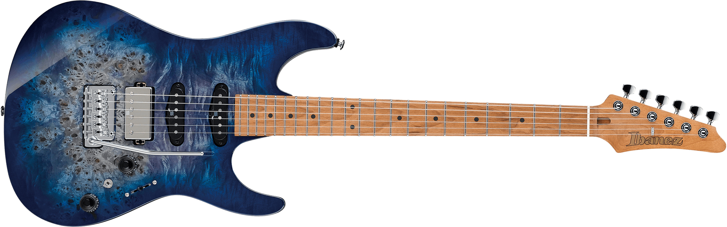 Ibanez Az226pb Cbb Premium Hss Trem Mn - Cerulean Blue Burst - Guitarra eléctrica de doble corte. - Main picture