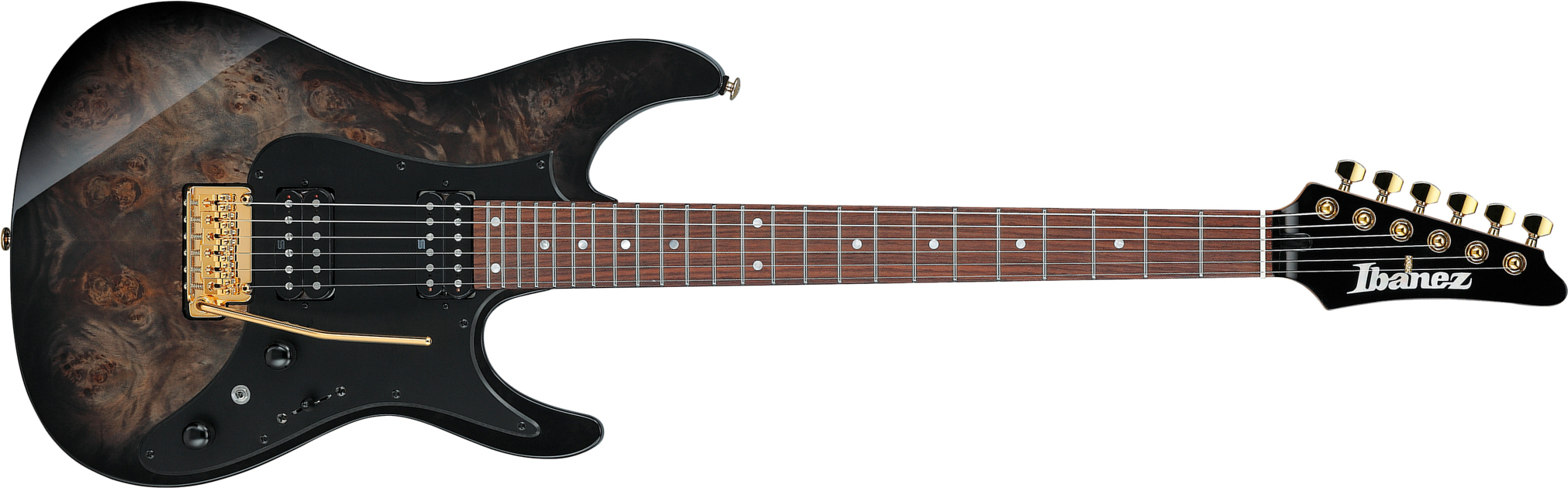 Ibanez Az41p1pb Tgb Premium 2h Seymour Duncan Trem Rw - Transparent Gray Burst - Elektrische gitaar in Strat vorm - Main picture