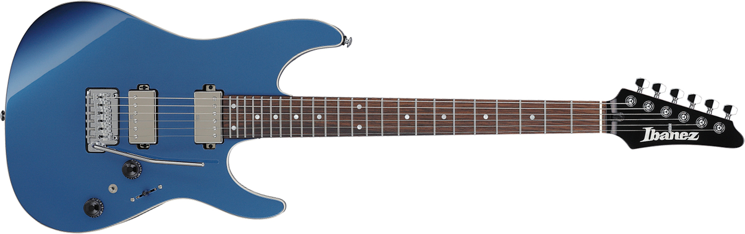Ibanez Az42p1 Pbe Premium 2h Trem Rw - Prussian Blue Metallic - Elektrische gitaar in Strat vorm - Main picture