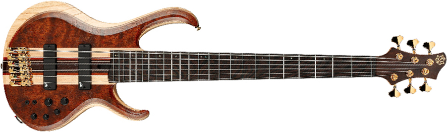 Ibanez Btb1836 Ndl Standard 6c Active Aguilar Pp - Natural Shadow Low Gloss - Solid body elektrische bas - Main picture