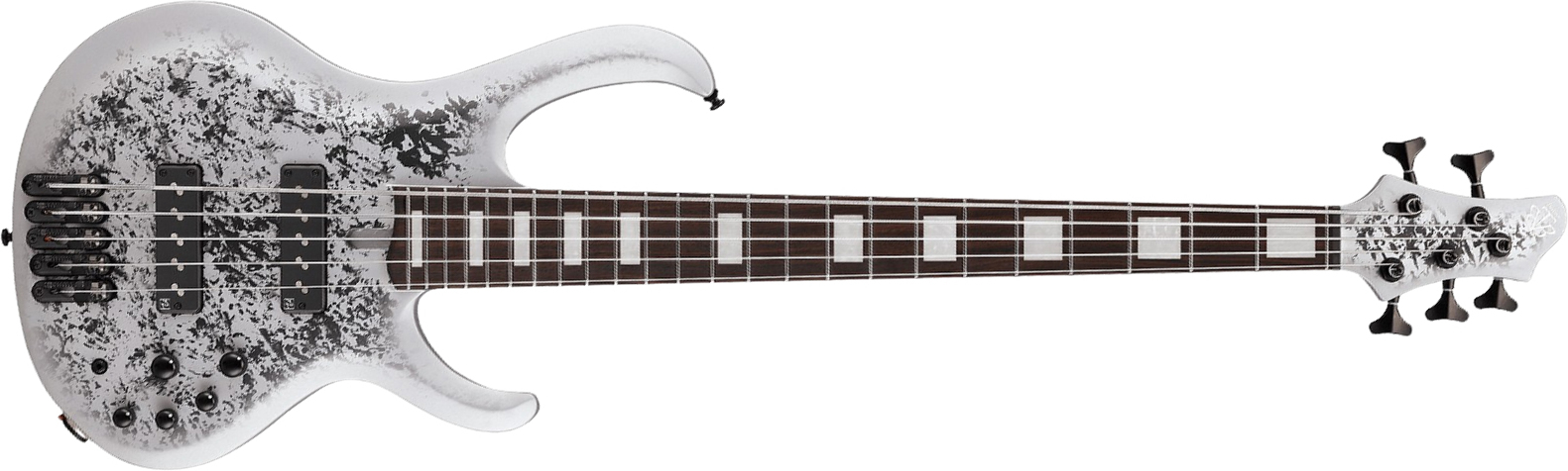 Ibanez Btb25th5 Slm Standard 5c Active Rw - Silver Blizzard Matte - Solid body elektrische bas - Main picture