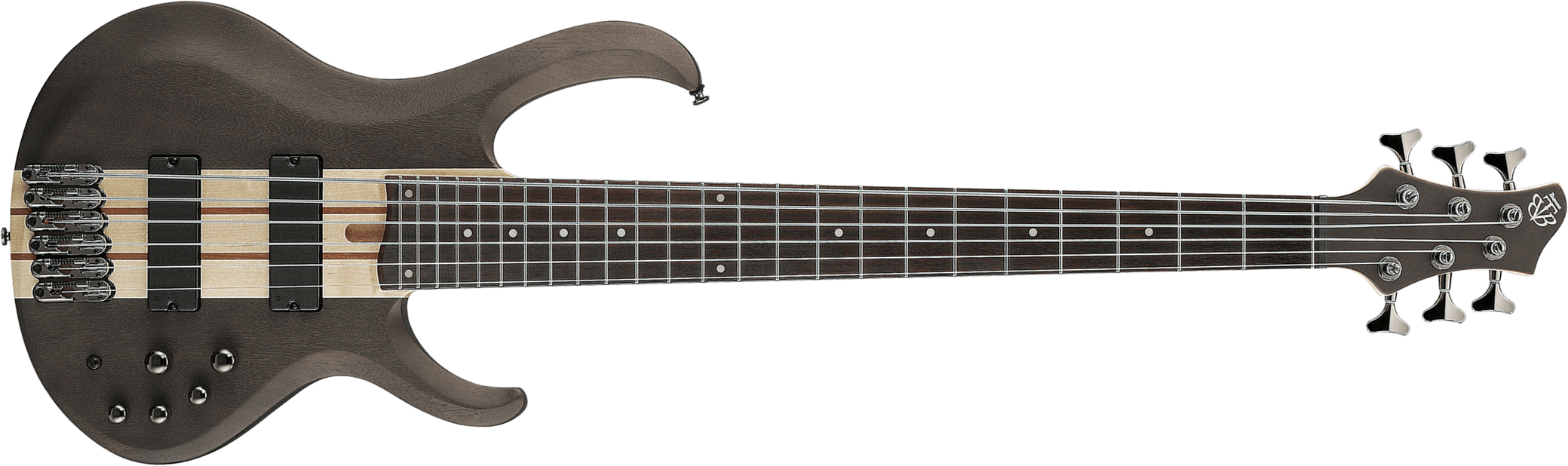 Ibanez Btb606 Tgf Workshop Standard Active Eb - Transparent Grey Flat - Solid body elektrische bas - Main picture