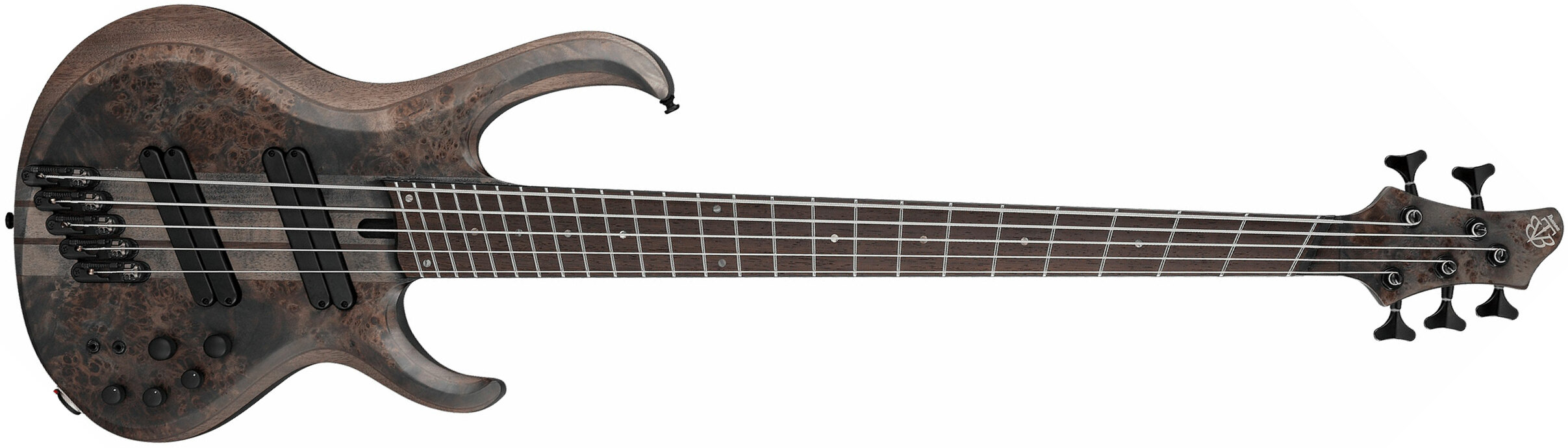 Ibanez Btb805ms Tgf 5c Multiscale Active Pp - Transparent Gray Flat - Solid body elektrische bas - Main picture