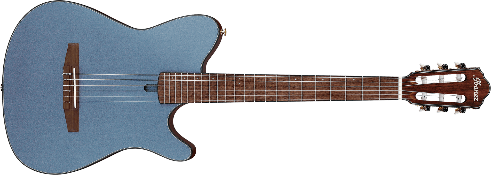 Ibanez Frh10n Ibf Hybrid Cw Epicea Sapele Wal - Indigo Blue Metallic Flat - Klassieke gitaar 4/4 - Main picture