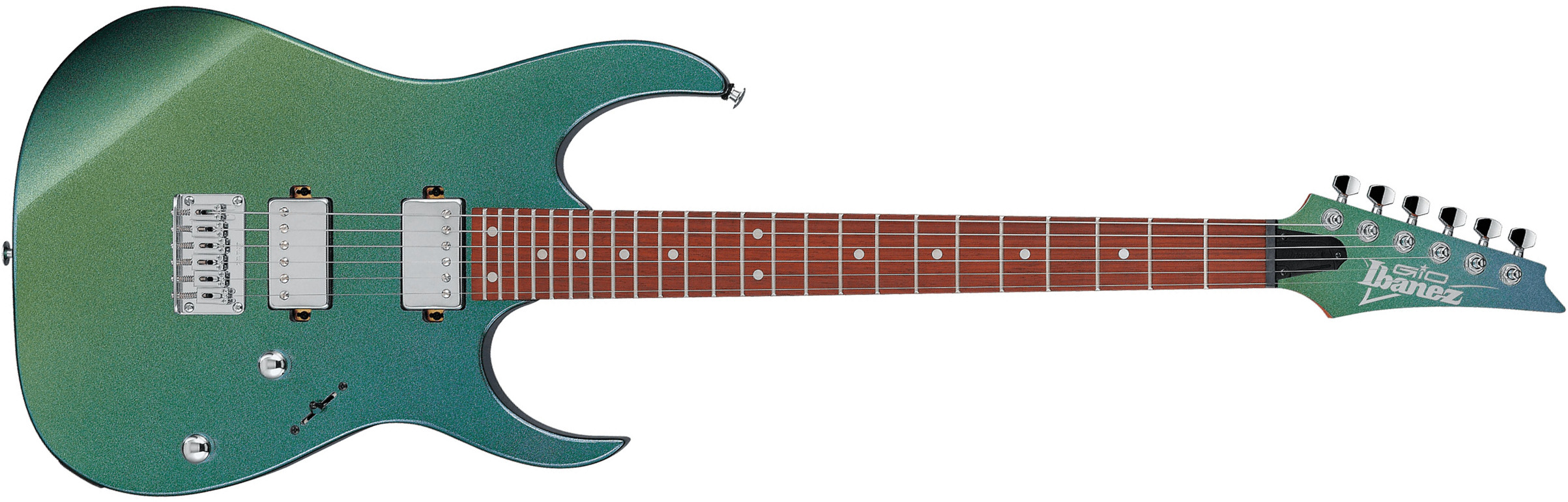 Ibanez Grg121sp Gyc Gio 2h Trem Ama - Green Yellow Chameleon - Elektrische gitaar in Str-vorm - Main picture