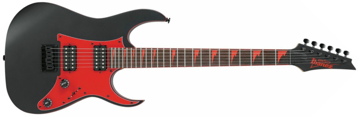 Ibanez Grg131dx Bkf Gio Hh Ht Nzp - Black Flat - Elektrische gitaar in Str-vorm - Main picture