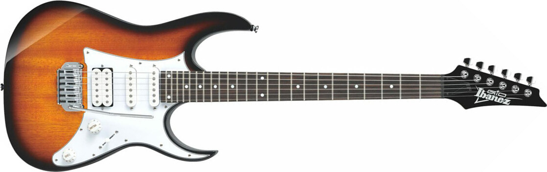 Ibanez Grg140 Sb Gio Hss Trem Nzp - Sunburst - Elektrische gitaar in Str-vorm - Main picture