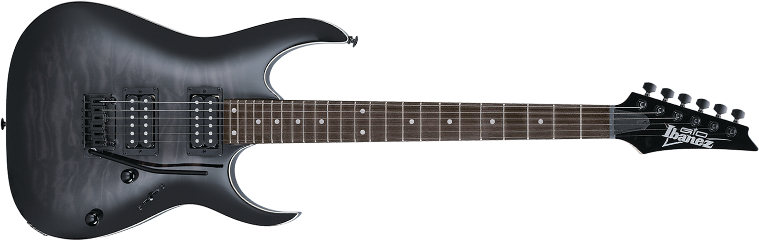 Ibanez Grga120qa Tks Gio 2h Trem Pur - Transparent Black Sunburst - Elektrische gitaar in Strat vorm - Main picture