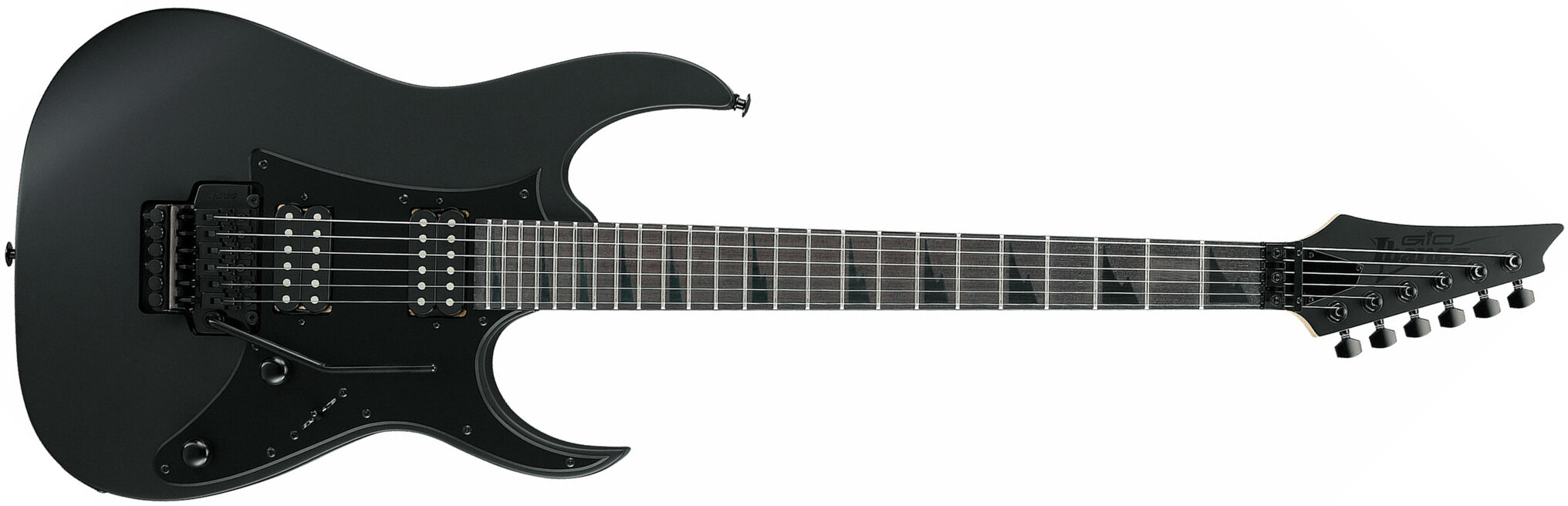 Ibanez Grgr330ex Bkf Gio 2h Fr Pur - Black Flat - Elektrische gitaar in Str-vorm - Main picture