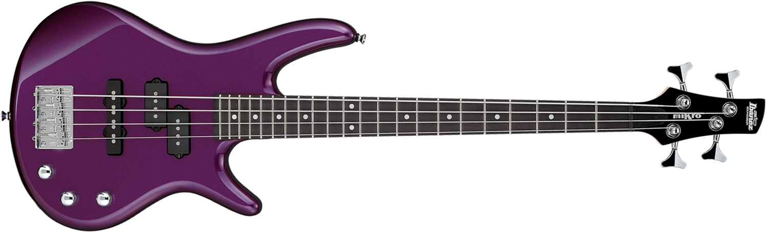 Ibanez Gsrm20 Mpl Mikro Gio Pur - Metallic Purple - Short scale elektrische bas - Main picture