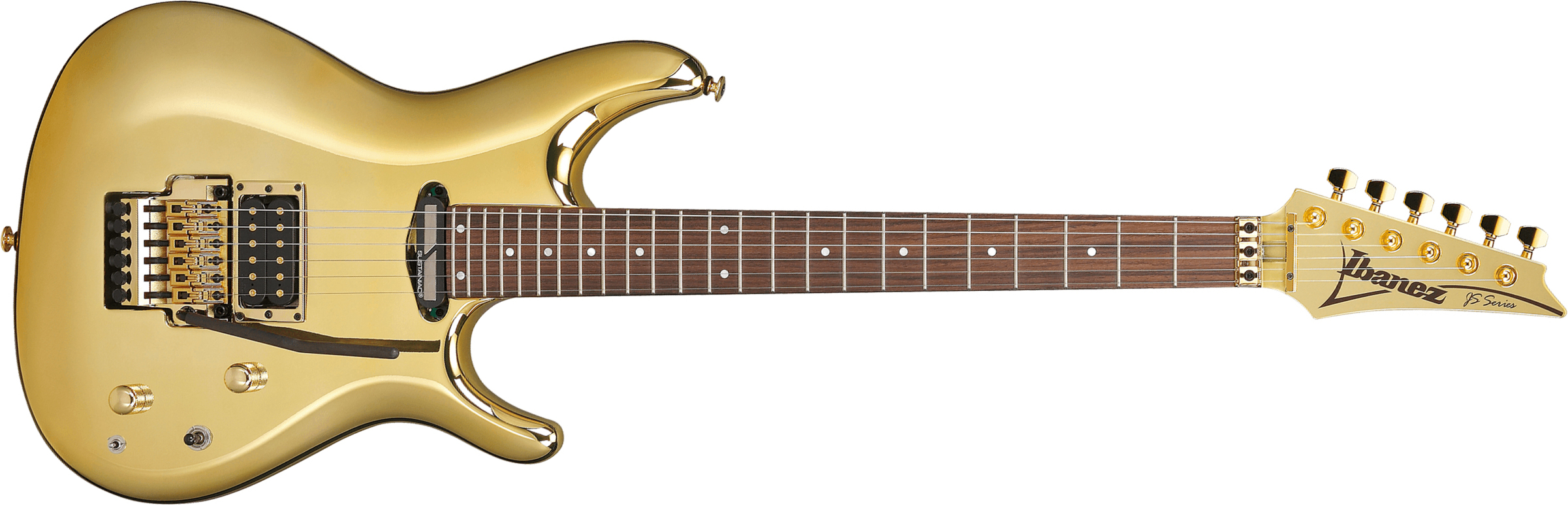 Ibanez Joe Satriani Js1gd Jap Signature 1h Sustainiac Fr Rw - Gold - Elektrische gitaar in Str-vorm - Main picture