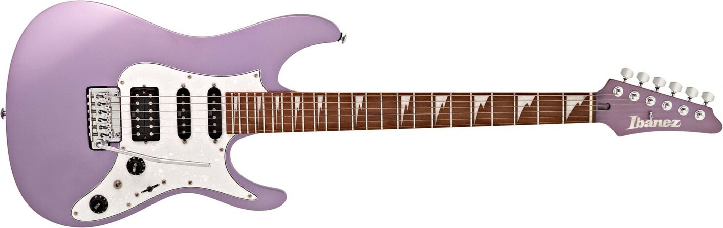Ibanez Mario Camarena Mar10 Lmm Premium Signature Hss Trem Mn +housse - Lavender Metallic Matte - Elektrische gitaar in Str-vorm - Main picture