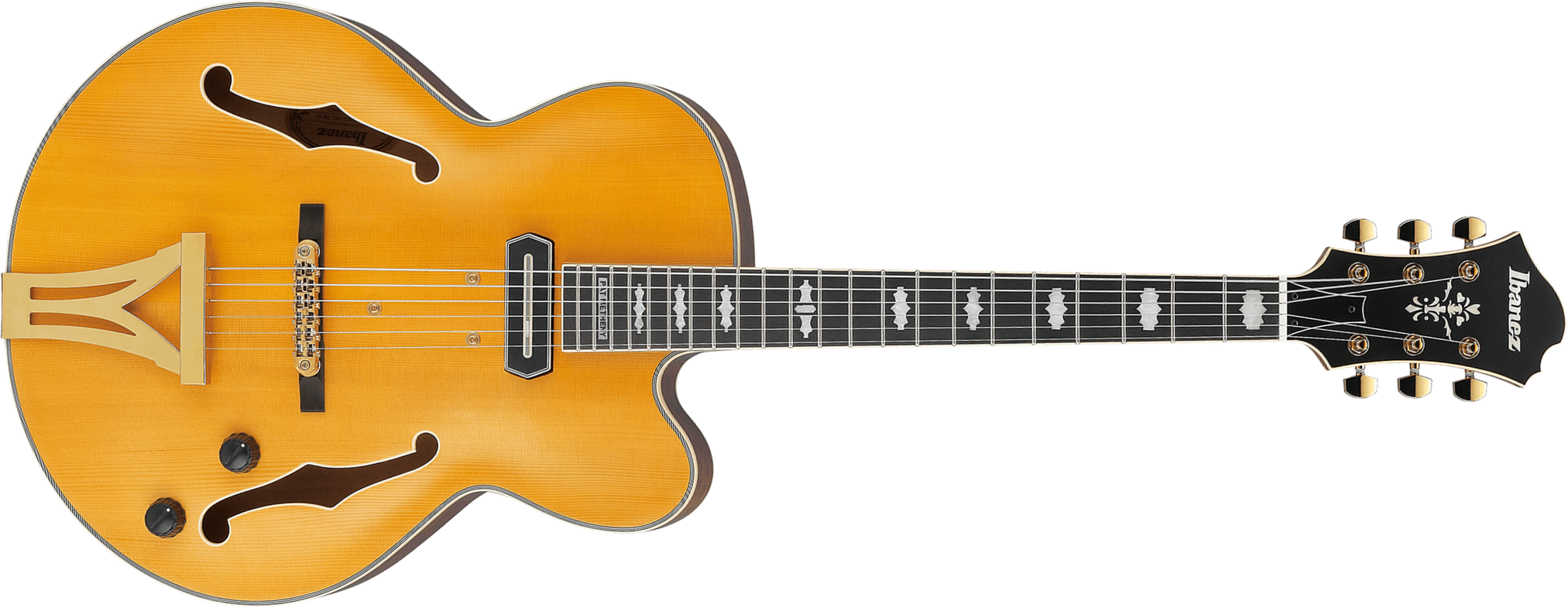 Ibanez Pat Metheny Pm3c Nal Signature 1s Ht Eb - Natural Amber Low Gloss - Hollow bodytock elektrische gitaar - Main picture