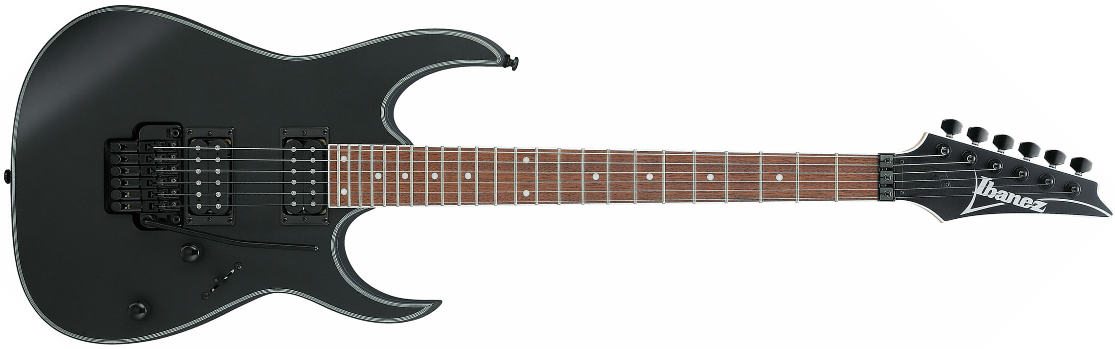 Ibanez Rg320exz Bkf Standard Fr Hh Jat - Black Flat - Elektrische gitaar in Str-vorm - Main picture