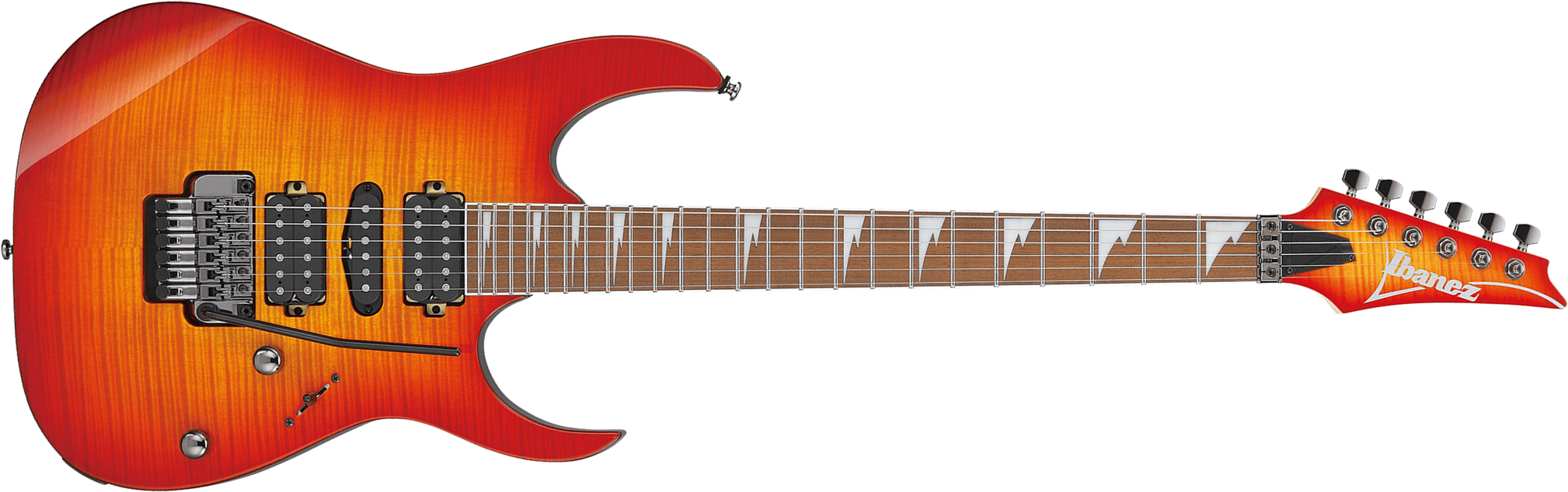 Ibanez Rg470dxfm Cs Standard Hsh Fr Jat - Cherry Sunburst - Elektrische gitaar in Strat vorm - Main picture