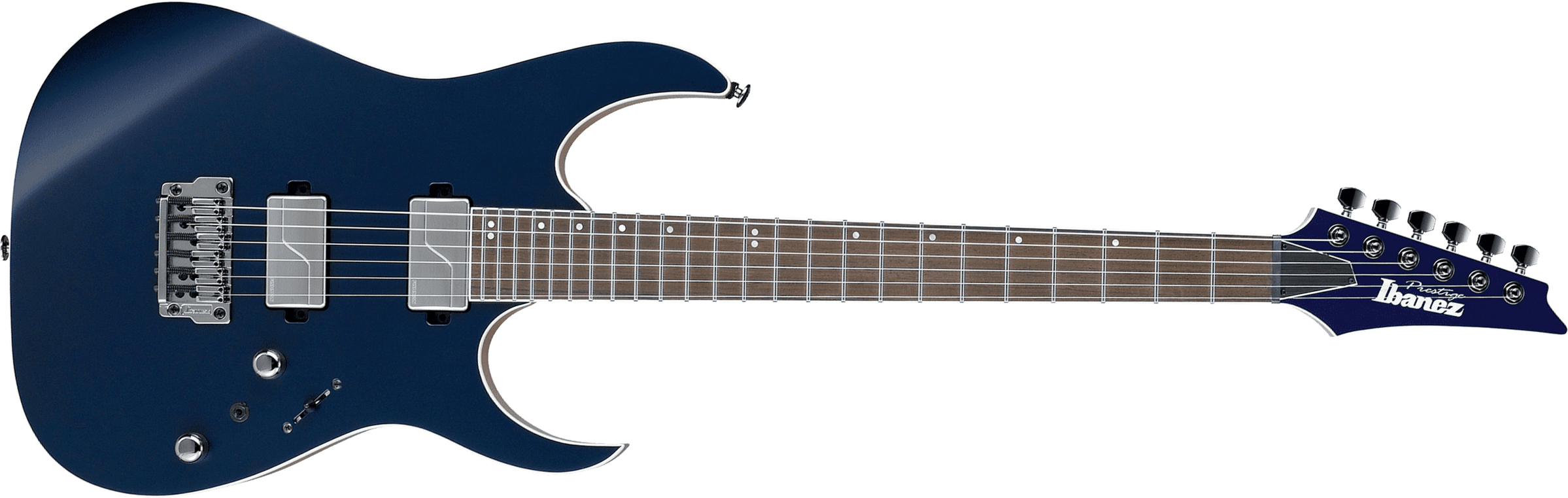 Ibanez Rg5121 Dbf Prestige Jap Hh Fishman Fluence Ht Eb - Dark Tide Blue Flat - Elektrische gitaar in Str-vorm - Main picture
