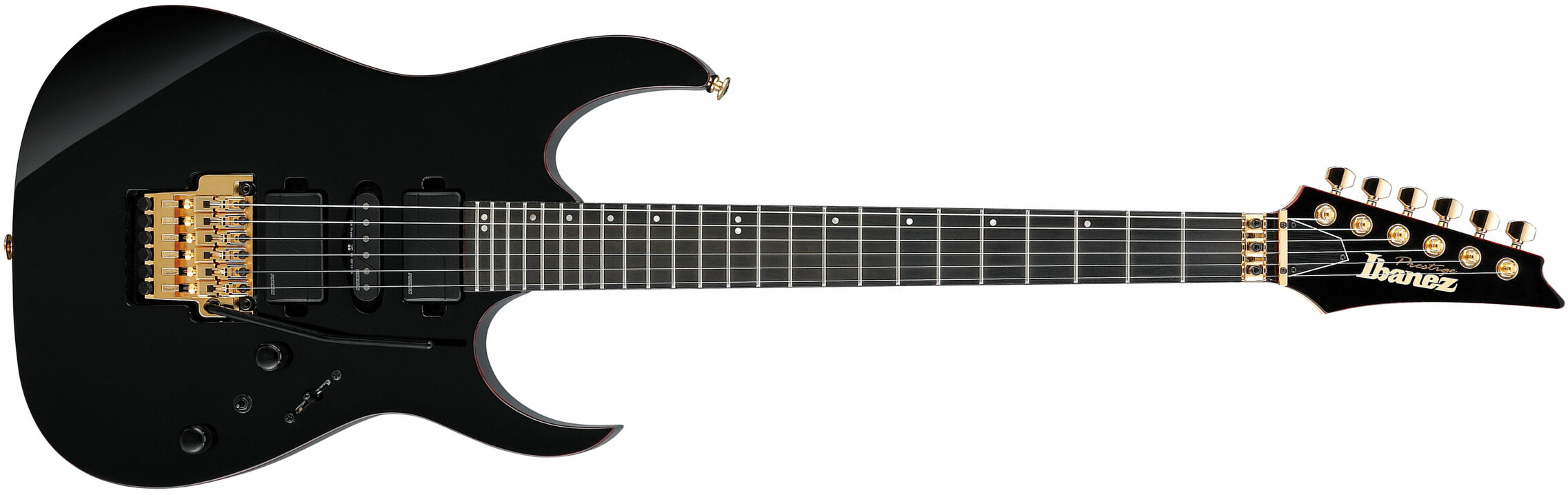 Ibanez Rg5170b Bk Prestige Jap Hsh Fishman Fluence Fr Ht Eb - Black - Elektrische gitaar in Str-vorm - Main picture