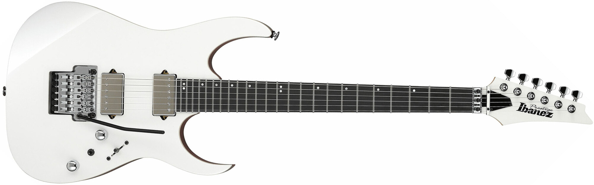 Ibanez Rg5320c Pw Prestige Jap 2h Dimarzio Fr Eb - Polar White - Elektrische gitaar in Str-vorm - Main picture