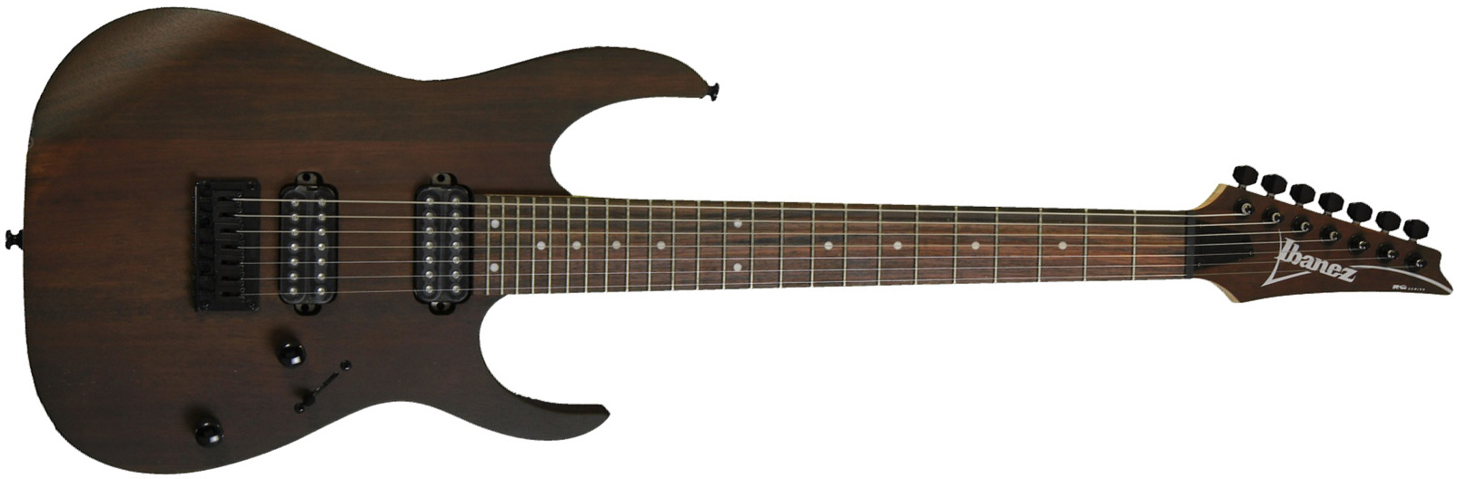 Ibanez Rg7421 Wnf Standard 7c 2h Ht - Walnut Flat - 7-snarige elektrische gitaar - Main picture