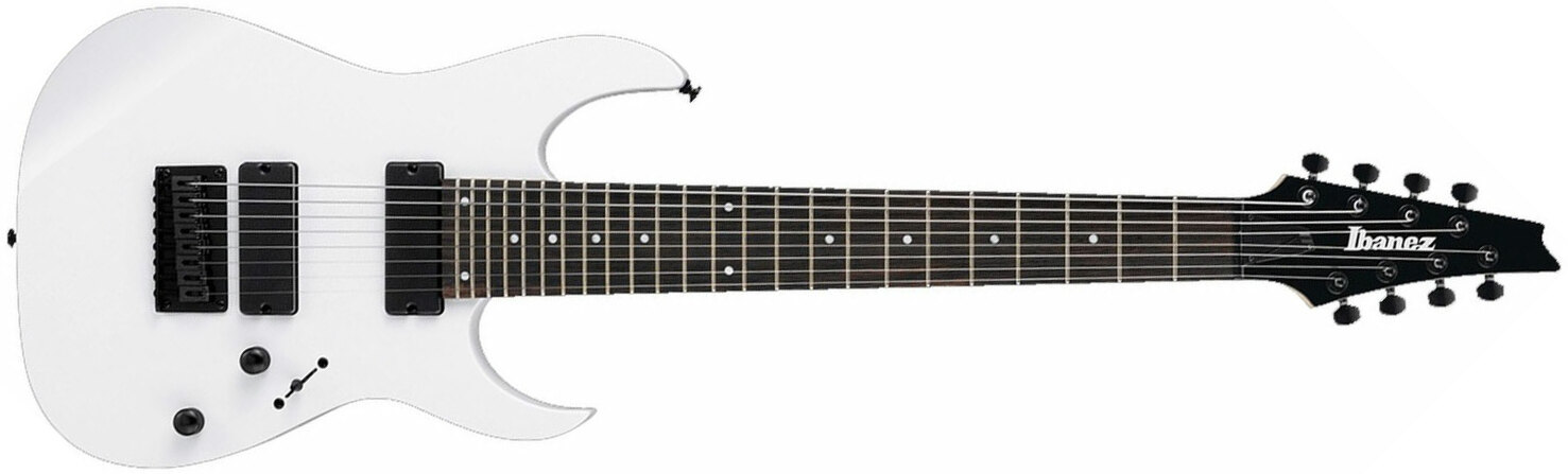 Ibanez Rg8 Wh Standard 8-cordes Hh Ht Jat - White - Bariton elektrische gitaar - Main picture