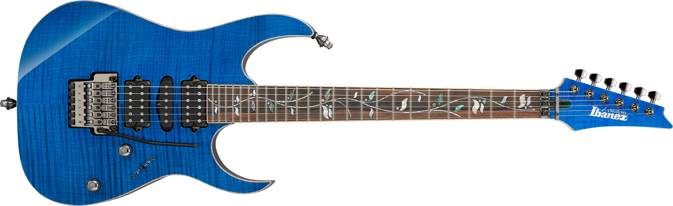 Ibanez Rg8570 Bre J.custom Jap Hsh Dimarzio Fr Eb - Royal Blue Sapphire - Elektrische gitaar in Str-vorm - Main picture