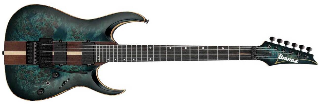Ibanez Rga20p1pb Cul Premium 2h Dimarzio Fr Eb - Cosmic Blue Burst Low Gloss - Elektrische gitaar in Strat vorm - Main picture