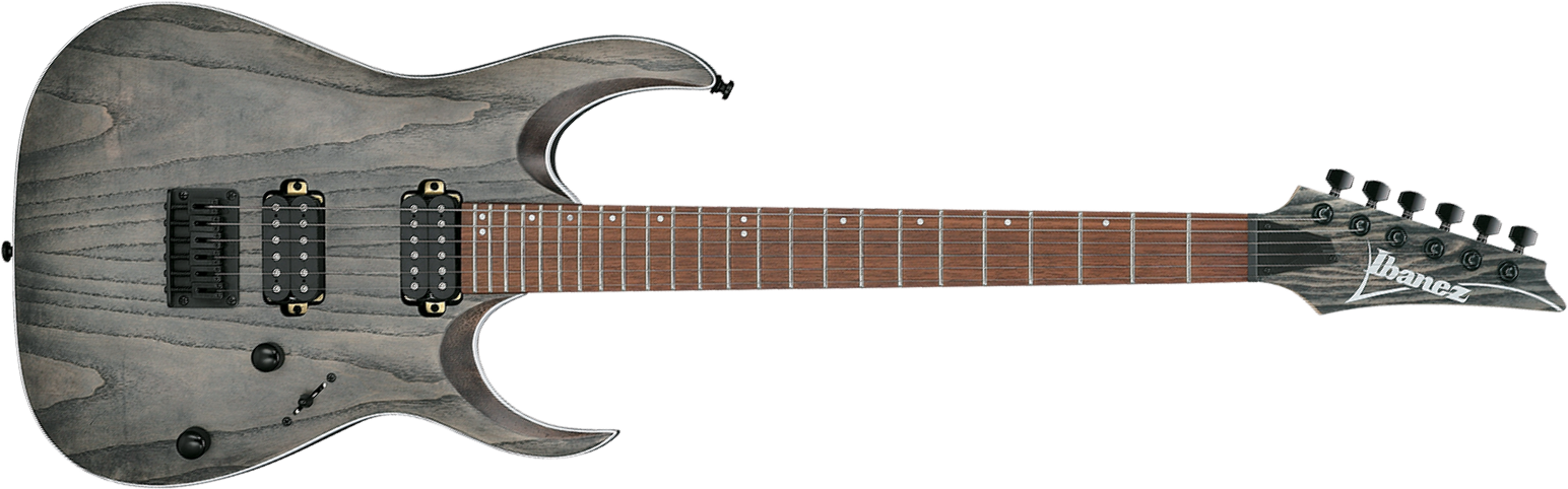 Ibanez Rga42ah Bks Standard 2h Ht Jat - Black Stained - Elektrische gitaar in Strat vorm - Main picture