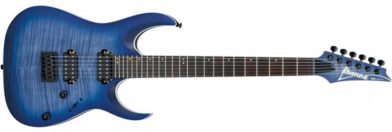 Ibanez Rga42fm Blf Standard Hh Ht Jat - Blue Lagoon Burst Flat - Elektrische gitaar in Str-vorm - Main picture
