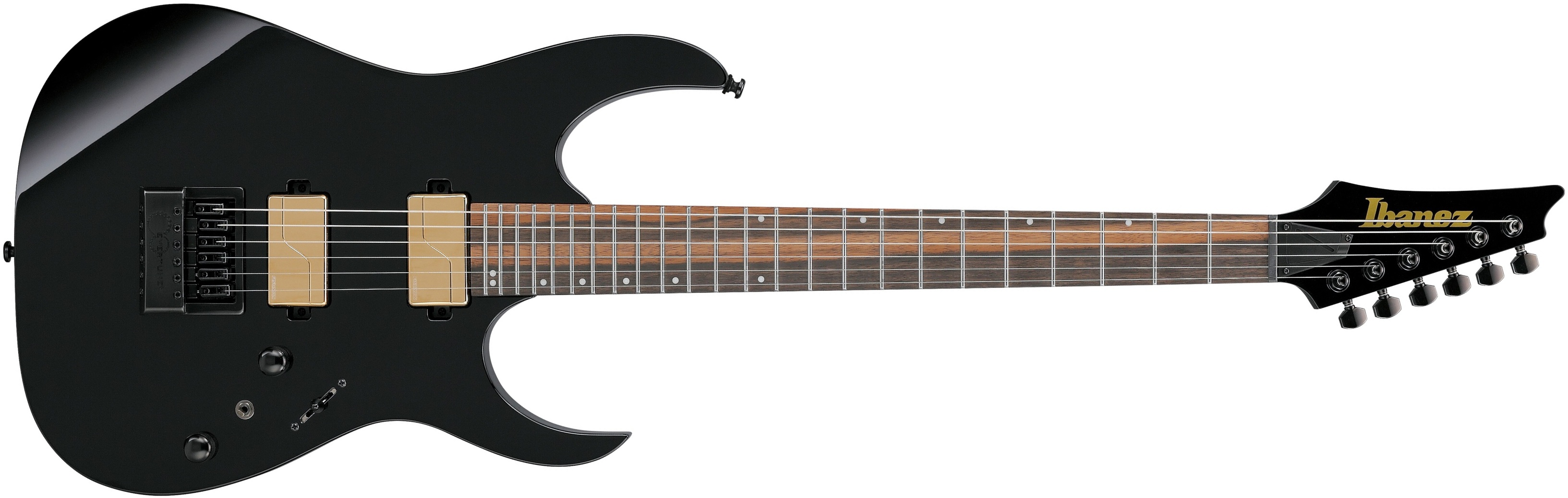 Ibanez Rgr52etbk Design Lab Ht Hh Eb - Black - Elektrische gitaar in Str-vorm - Main picture