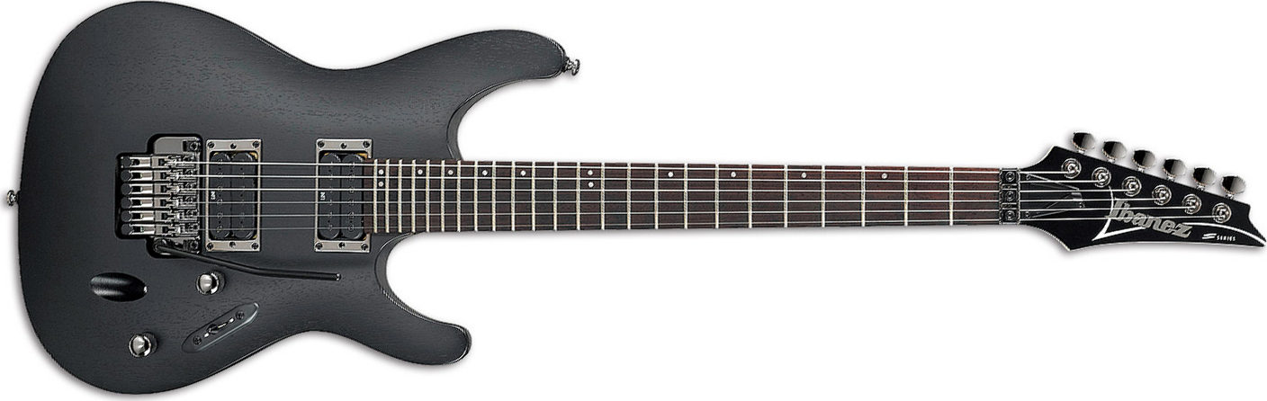 Ibanez S520 Wk Standard Hh Fr Jat - Weathered Black - Elektrische gitaar in Str-vorm - Main picture